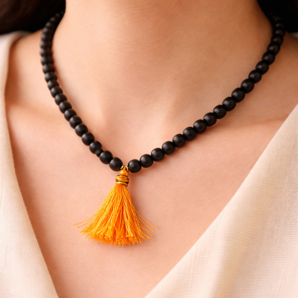 Original Karungali Malai 108-Beads Ebony Wood with Govt. Certified