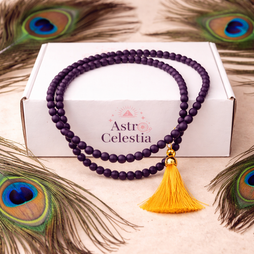 Original Karungali Malai 108-Beads Ebony Wood with Govt. Certified