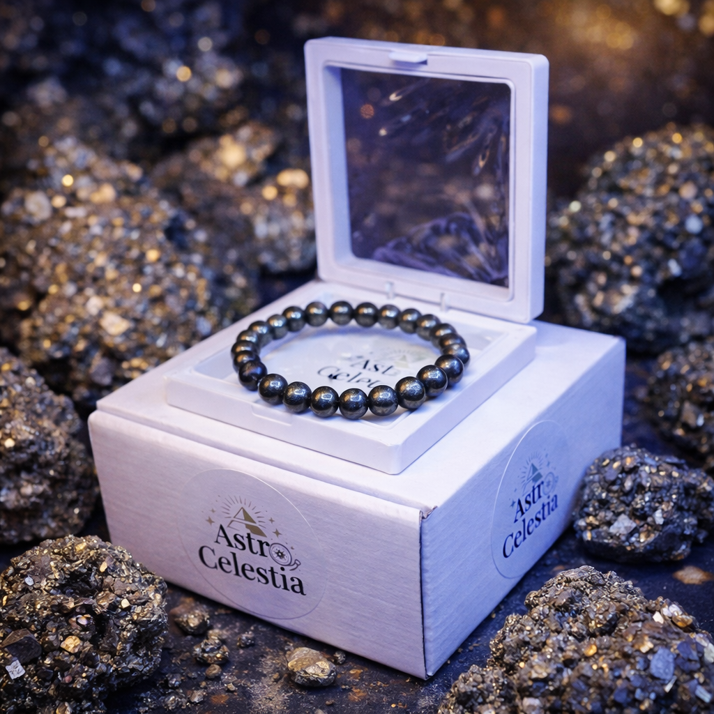 Money Magnet Pyrite Natural Stone Bracelet