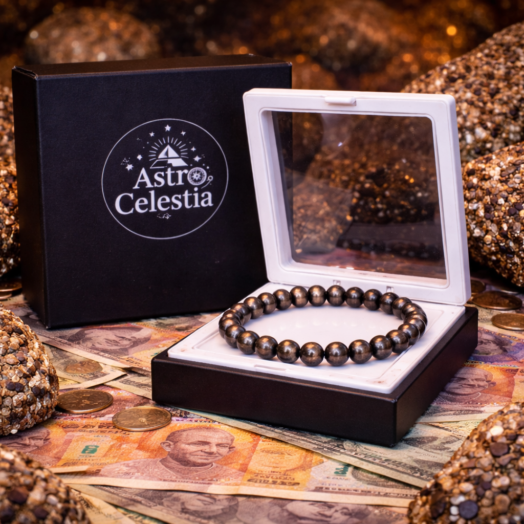 Money Magnet Pyrite Natural Stone Bracelet