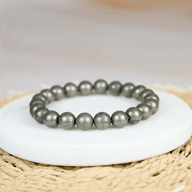 Money Magnet Pyrite Natural Stone Bracelet