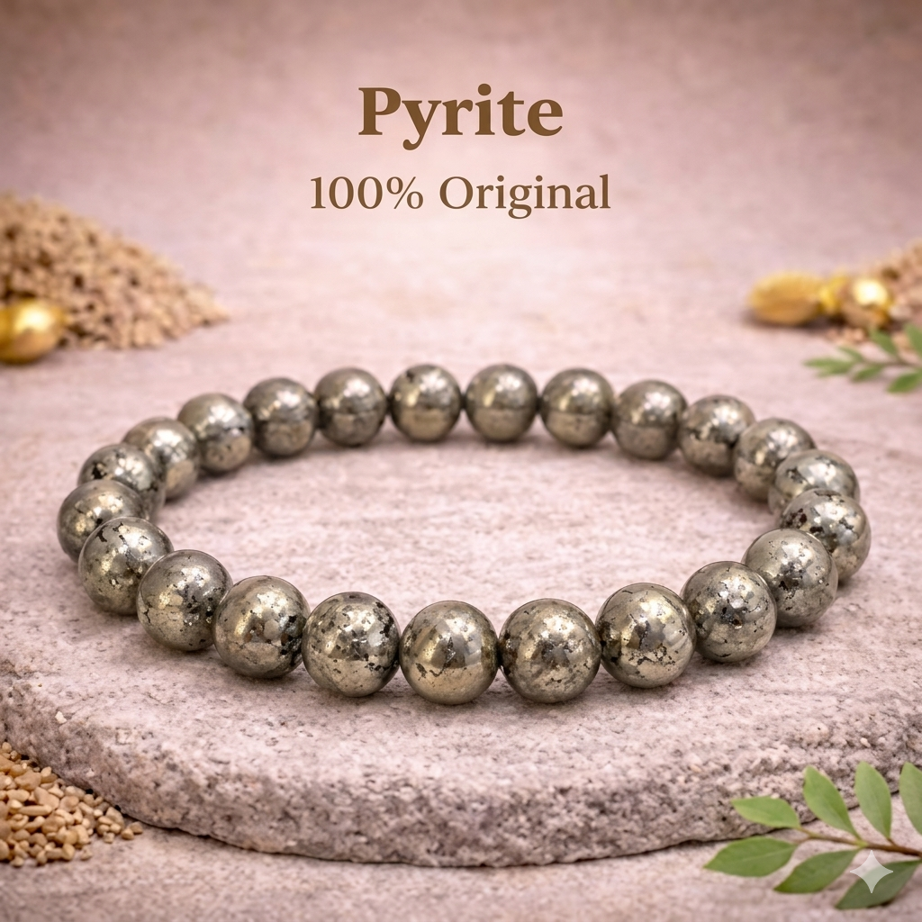 Money Magnet Pyrite Natural Stone Bracelet