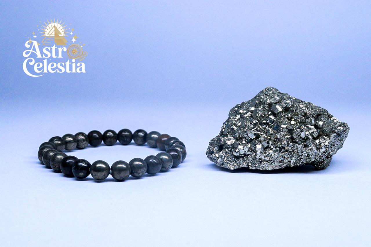 Money Magnet Pyrite Natural Stone Bracelet