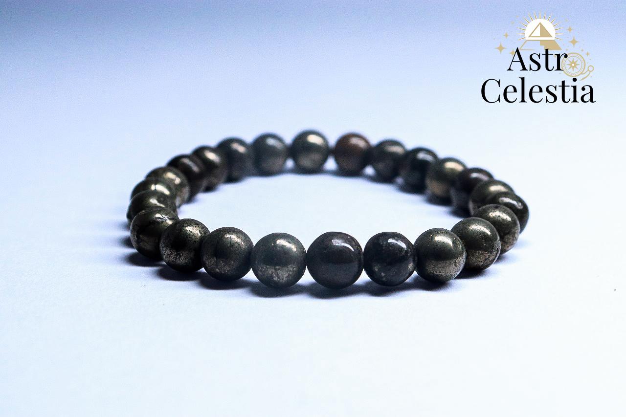Money Magnet Pyrite Natural Stone Bracelet